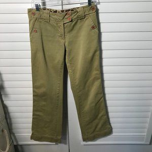 Sanctuary green wide leg mid-rise pants, 4